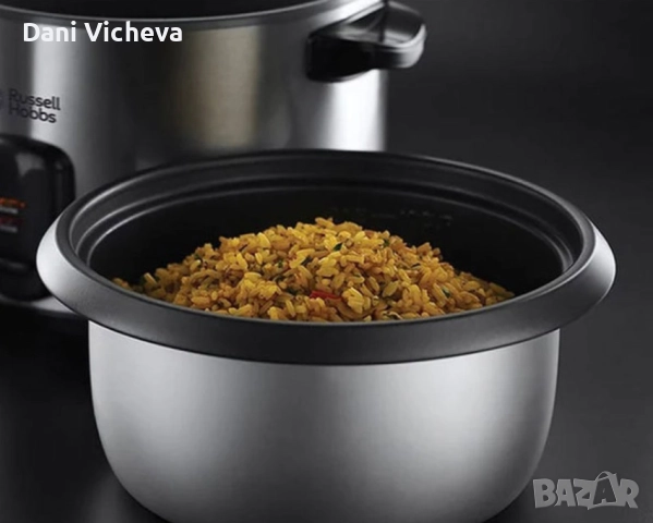 Оризоварка RUSSELL HOBBS инокс, 700 W, снимка 6 - Уреди за готвене на пара - 52872298