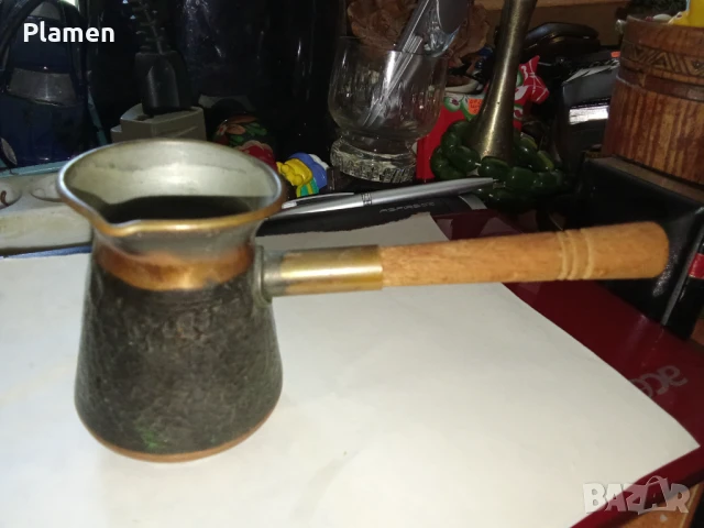 Руско медно калайдисано джезве , снимка 1