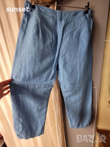 ЛЕНЕН син панталон- 46/48 размер , снимка 10 - Панталони - 46430649