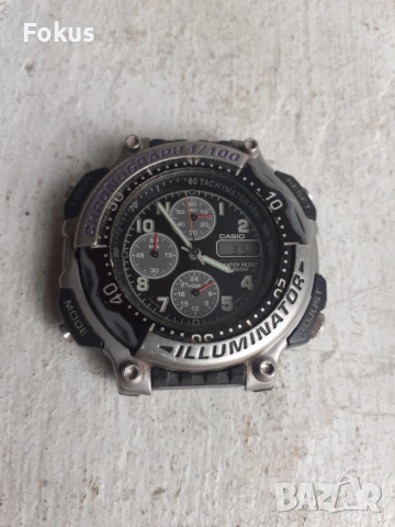 Мъжки часовник Casio Illuminator Chronograph, снимка 3 - Антикварни и старинни предмети - 53366341