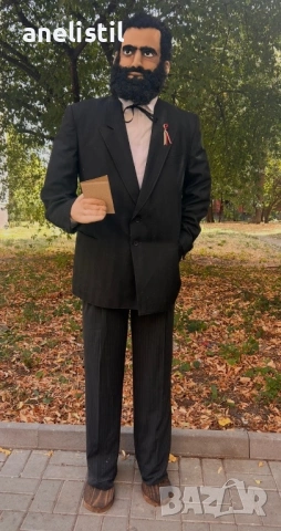 Ръчно изработена кукла „Христо Ботев“ – височина 190 см, снимка 4 - Други - 53691104