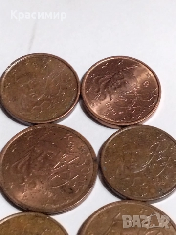 1-2 евро Цент Франция 1999 г., снимка 6 - Нумизматика и бонистика - 51861002