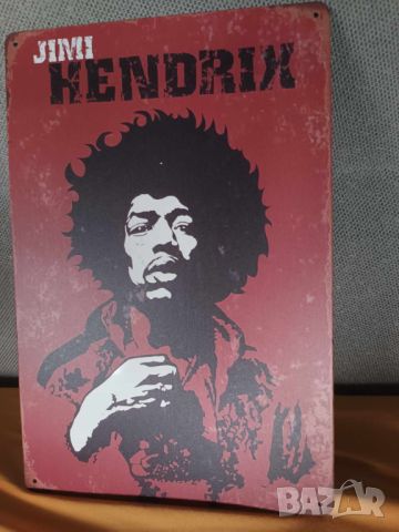Jimi Hendrix-метална табела (плакет), снимка 3 - Китари - 45727582