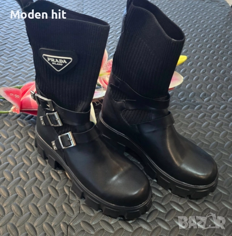PRADA дамски боти висок клас реплика, снимка 5 - Дамски боти - 52261487