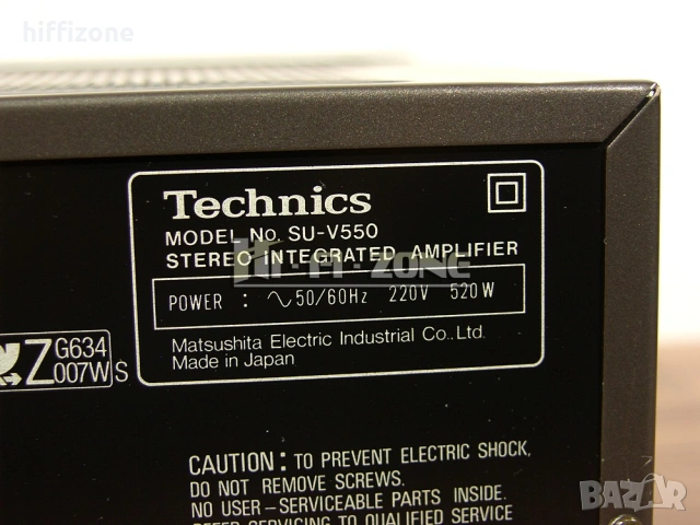 Усилвател   Technics su-v550 /1 , снимка 9 - Ресийвъри, усилватели, смесителни пултове - 53681633