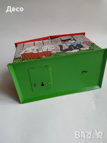 Стара ламаринена унгарска играчка касичка., снимка 6 - Колекции - 51171074