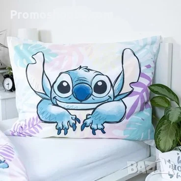 Спален комплект Лило и Стич, 100% памук, 2 части, 140x200 см, снимка 4 - Спално бельо - 50750694
