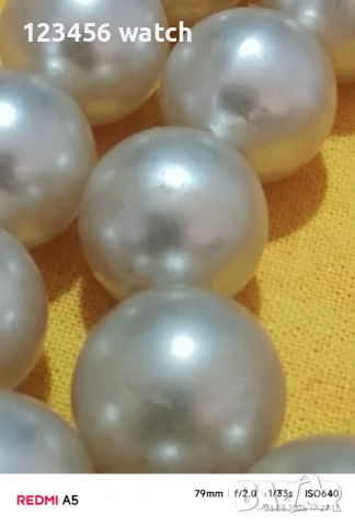 Красиво старо колие от естествени перли, снимка 6 - Колиета, медальони, синджири - 53696230