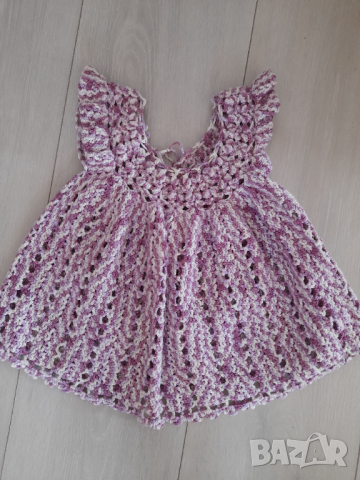 Ръчно плетени роклички, снимка 4 - Бебешки рокли - 45003645