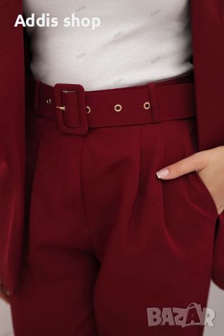 Елегантен дамски комплект сако и панталон, 4цвята , снимка 14 - Костюми - 45794743