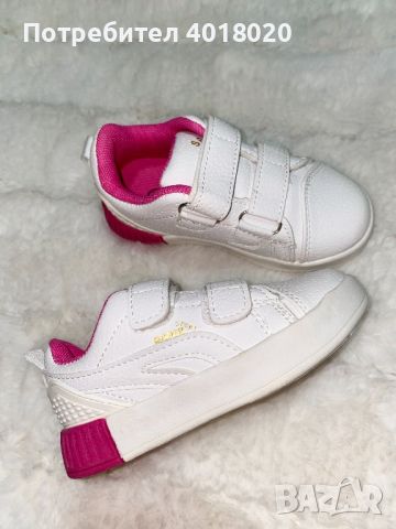 Детски кецове в бяло и розово, 25 номер, снимка 3 - Детски обувки - 45494213
