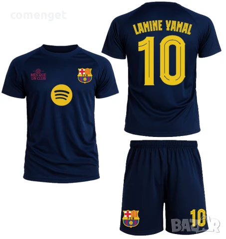 DRI-FIT! Детски, Мъжки екипи тениска,шорти YAMAL BARCELONA / БАРСЕЛОНА с ИМЕ и НОМЕР по избор!, снимка 3 - Детски комплекти - 37407168