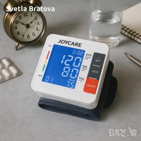 Автоматичен апарат за кръвно налягане с LCD дисплей JOYCARE, снимка 2 - Други - 50774323