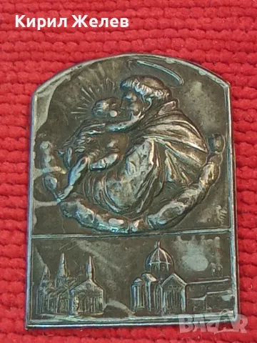 СТАРА СРЕБЪРНА ИКОНА РЯДКА РЕЛЕФНА МАЙСТОРСКА РАБОТА АПЛИКАЦИЯ 12654, снимка 6 - Колекции - 30376164