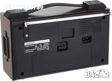 Радио Leotec, класическо, преносимо, 11 обхвата, 3W, двойно захранване, ABS, снимка 3 - Радиокасетофони, транзистори - 50689323