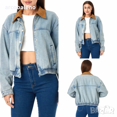 Дамско дънково яке