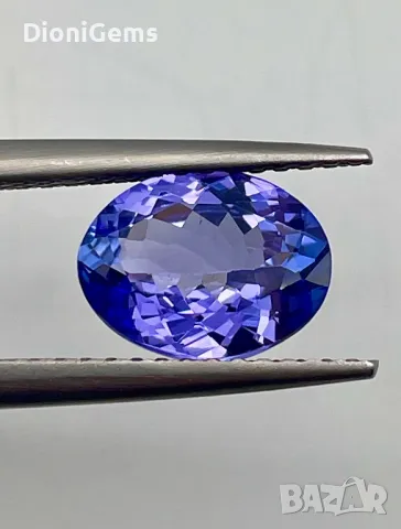 ✨ Рядък Сертифициран Танзанит 3.45 ct – Лукс, Блясък и Инвестиция в Един Камък! ✨, снимка 1 - Други - 49336080