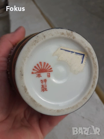 Ваза Сатцума Япония "Nippon Tokusei" поизв.преди 2 св. война, снимка 5 - Антикварни и старинни предмети - 53388626