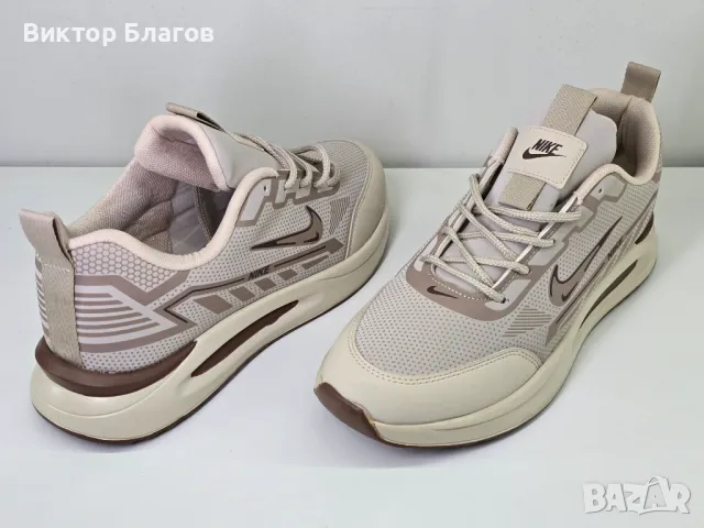 Нови маратонки NIKE - бежови, снимка 1 - Маратонки - 49610230