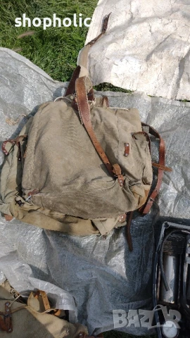 Брезентова раница, снимка 3 - Раници - 16635582