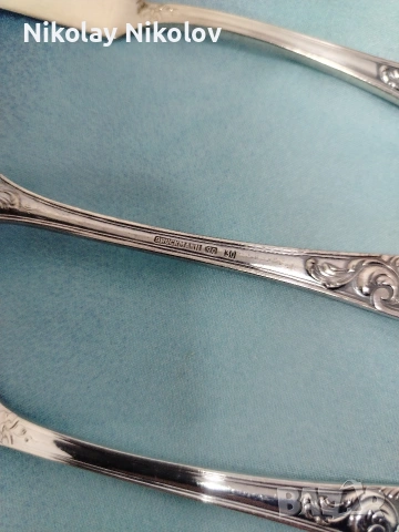 Посребрени прибори , снимка 7 - Антикварни и старинни предмети - 53143992