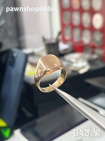 Златен мъжки пръстен 14 карата 7 грама , снимка 7 - Пръстени - 54023102
