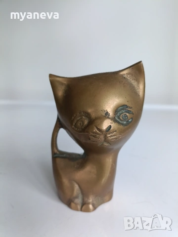 Бронзови статуетки на котки. , снимка 10 - Статуетки - 53840376