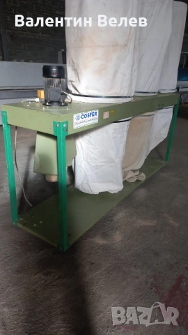 аспирация прахоуловител с три чувала мотор 3 kw.-ITALY, снимка 2 - Други машини и части - 53284688