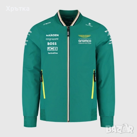 Aston Martin x Hugo Boss x Puma F1 Team Bomber - Оригинално мъжко яке, снимка 2 - Якета - 52836421