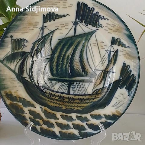 Руски порцелан ЛФЗ ваза и чиния , снимка 4 - Вази - 53743769