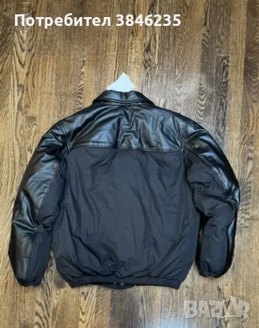 Calvin Klein Studio Leather Puffer Jacket, снимка 2 - Якета - 47076606