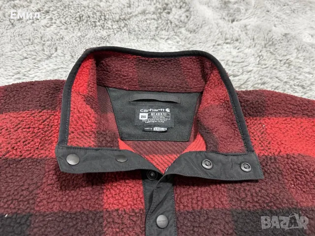 Мъжко шерпа яке Carhartt Relaxed Fleece Pullover, Размер 2XL, снимка 5 - Други - 49238689