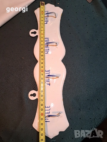 ретро емайлирана закачалка 33/2, снимка 5 - Закачалки - 53487089