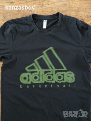 Adidas Logo Basketball  - страхотна мъжка тениска КАТО НОВА , снимка 3 - Тениски - 46308677