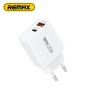 REMAX 20W Зарядно устройство USB+Type C Fast Charge QC 3.0, снимка 1 - Оригинални зарядни - 45325839
