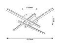 ПРОМО ЦЕНА Таванна лампа SVETLANA 3513 LED, 28W, 3000K, черен мат, RABALUX, снимка 3