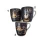 Керамична чаша, COFFEE, 9x11 см, 200ML, варианти, снимка 1 - Сервизи - 45687482