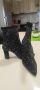 Черни боти на ток с камъчета., снимка 1 - Дамски елегантни обувки - 45957700