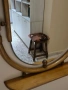 огледало с рамка от масив и поставка, снимка 5