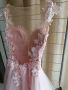 Нежна розова бална рокля ХС/С, снимка 10