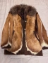 Яке от естествена кожа с косъм от антилопа , снимка 1