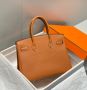 Hermes Birkin Golden brown/silver buckle, снимка 2