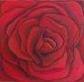 Картина "Червена роза" , снимка 1 - Декорация за дома - 45784335