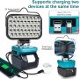 LED работна лампа за Makita 18V, 100 W 5000 LM, снимка 3