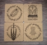 Комплект подложки за чаши (coaster) Lord of thr Rings, снимка 1