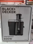 Сокоизстисквачка - Black+Decker, Juice Extractor 600W с КОЗМЕТИЧЕН Дефект. , снимка 6