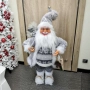 Декоративен Дядо Коледа в сиво – уют, топлина и празничен дух у дома (50 / 70 / 90 см), снимка 1