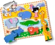 Дървен пъзел с животни Melissa and Doug Сафари 8 части, снимка 1