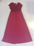 Дълга вишнева рокля М, снимка 1 - Рокли - 36598709