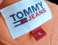 Tommy Hilfiger Tommy Jeans мъжки оранжев памучен суичър с качулка размер L, снимка 10
